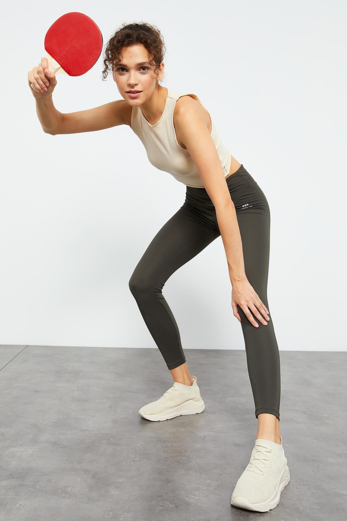 High Waist Stretch Slim Fit Tight Leg Women's Tights - 94545