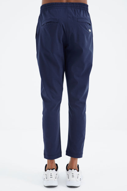 Indigo Laced Detailed Relax Fit Men's Tracksuit Bottom - 84997