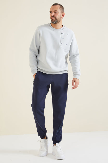 Indigo Laced Men's Tracksuit Bottom - 82110