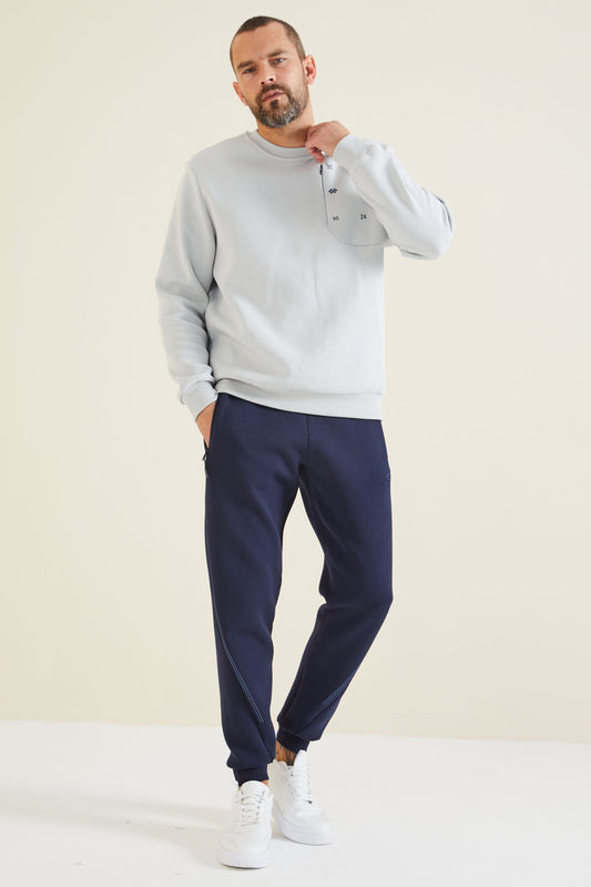 Indigo Laced Men's Tracksuit Bottom - 82110