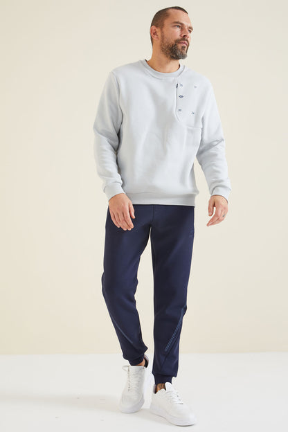 Indigo Laced Men's Tracksuit Bottom - 82110