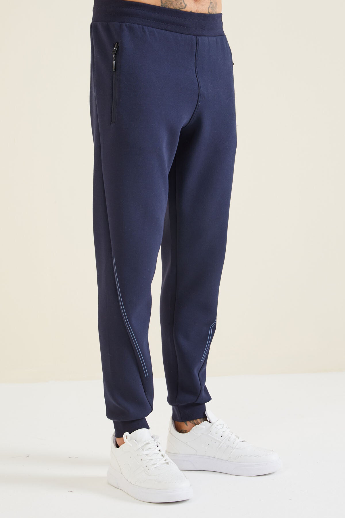 Indigo Laced Men's Tracksuit Bottom - 82110
