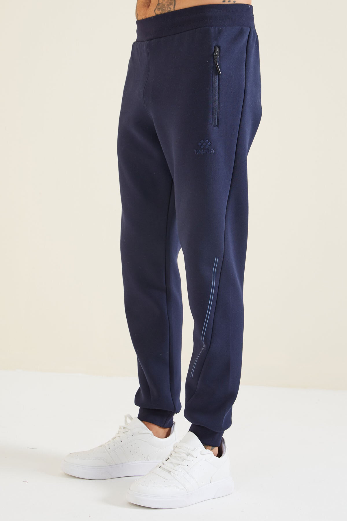 Indigo Laced Men's Tracksuit Bottom - 82110