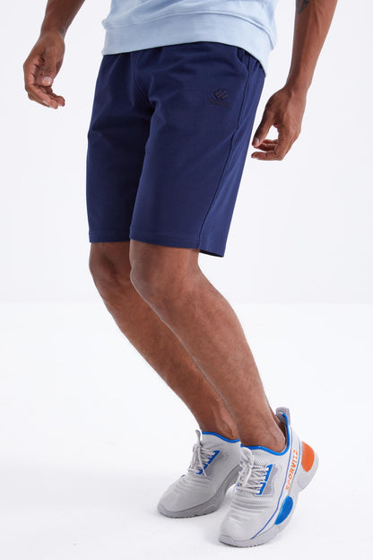 Indigo Laced Standard Fit Basic Men's Shorts - 81212