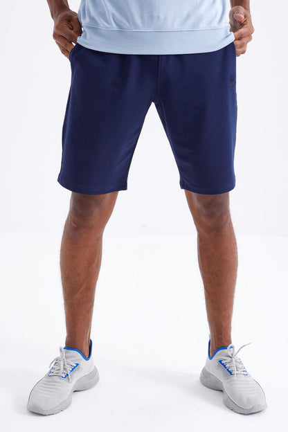 Indigo Laced Standard Fit Basic Men's Shorts - 81212