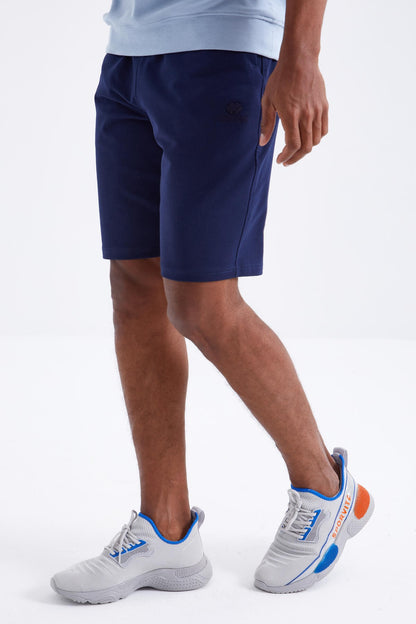 Indigo Laced Standard Fit Basic Men's Shorts - 81212