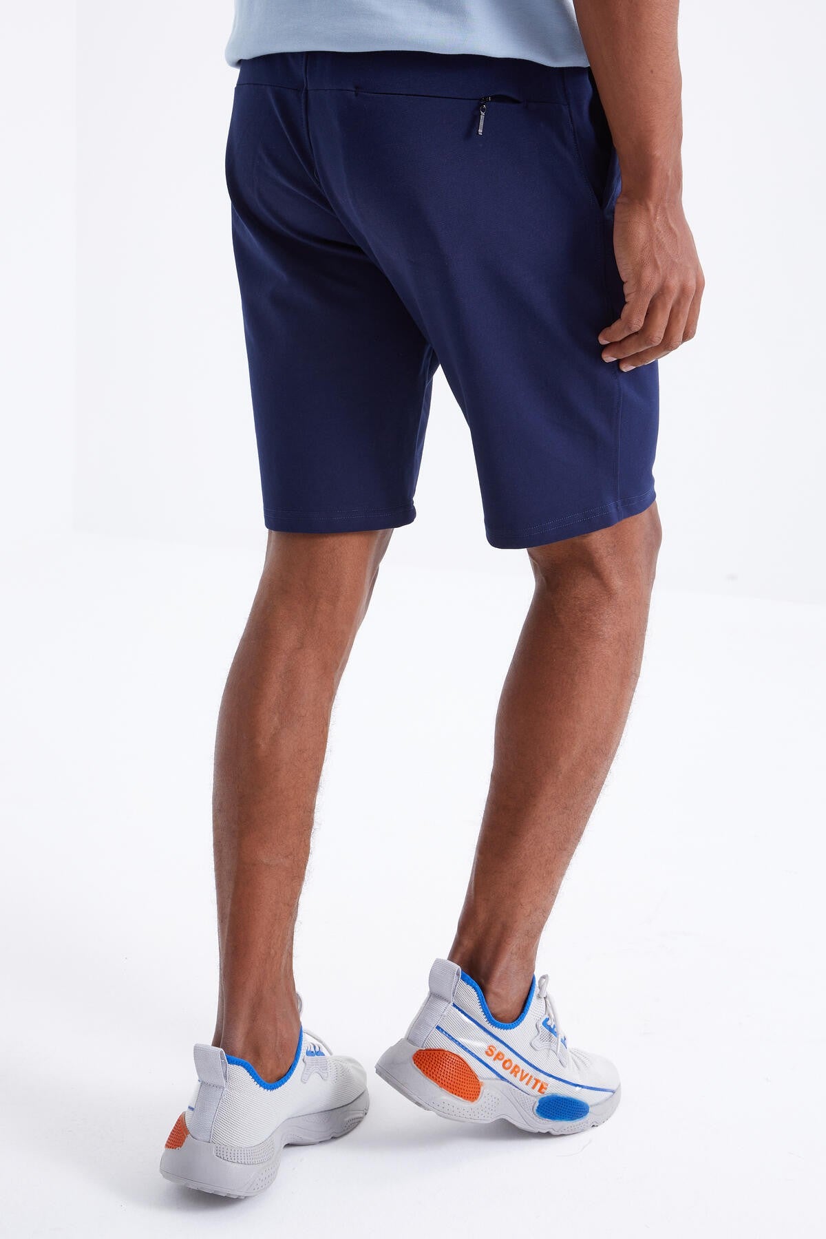 Indigo Laced Standard Fit Basic Men's Shorts - 81212