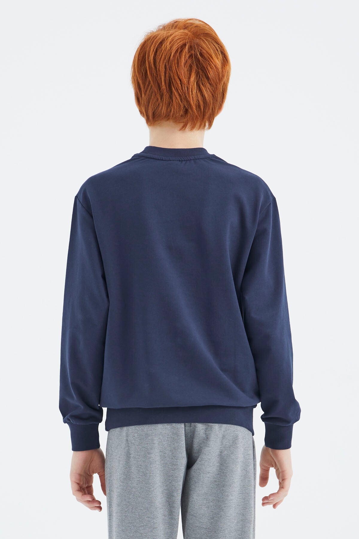 Indigo Printed Boys' Sweatshirt - 11175