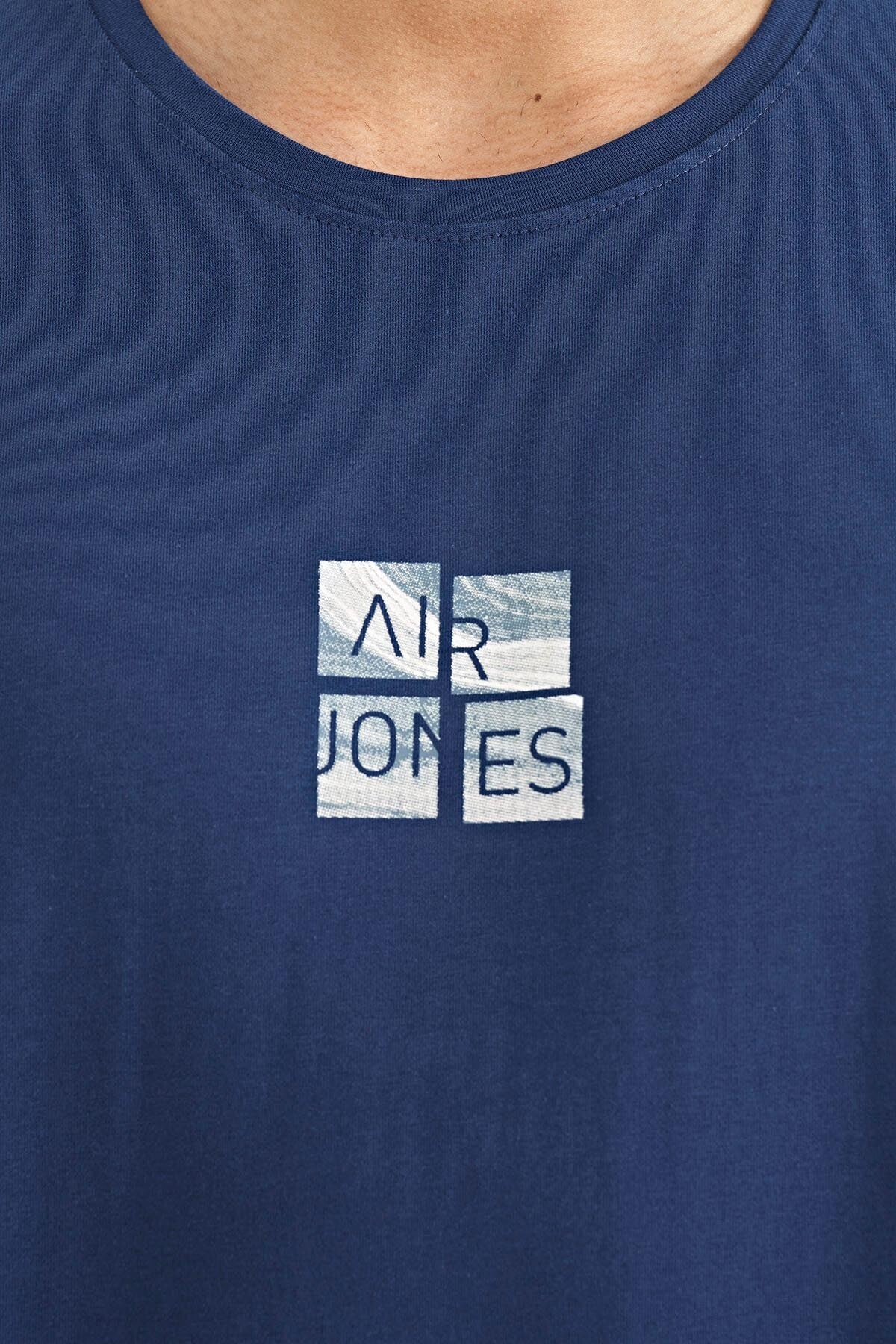Miles Indigo Printed Men's T-Shirt - 88222