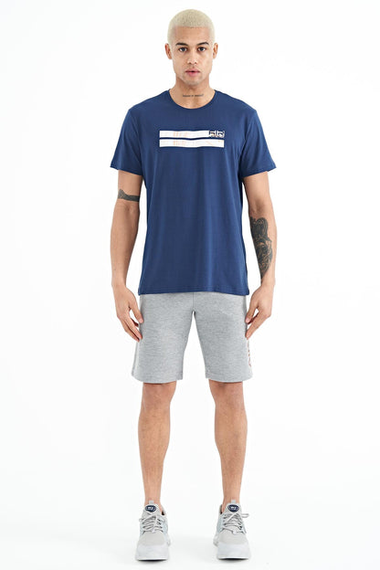 Peter Indigo O Collar Men's T-Shirt - 88204