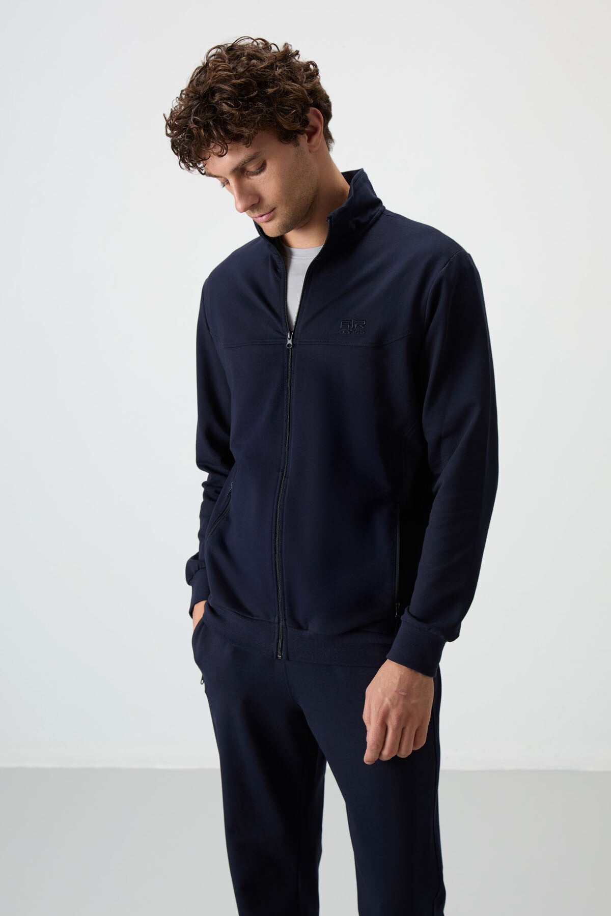 Troy Indigo Standard Fit Men's Tracksuit Set - 85196