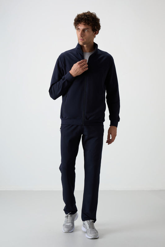 Troy Indigo Standard Fit Men's Tracksuit Set - 85196