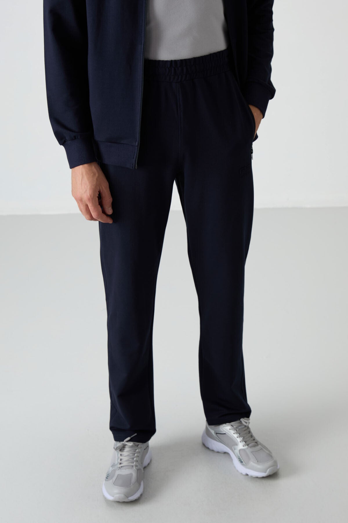 Troy Indigo Standard Fit Men's Tracksuit Set - 85196