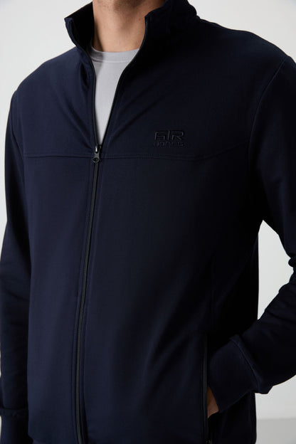 Troy Indigo Standard Fit Men's Tracksuit Set - 85196