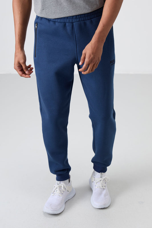 Cesar Indigo Zippered Hooded Men's Tracksuit Bottom - 84929
