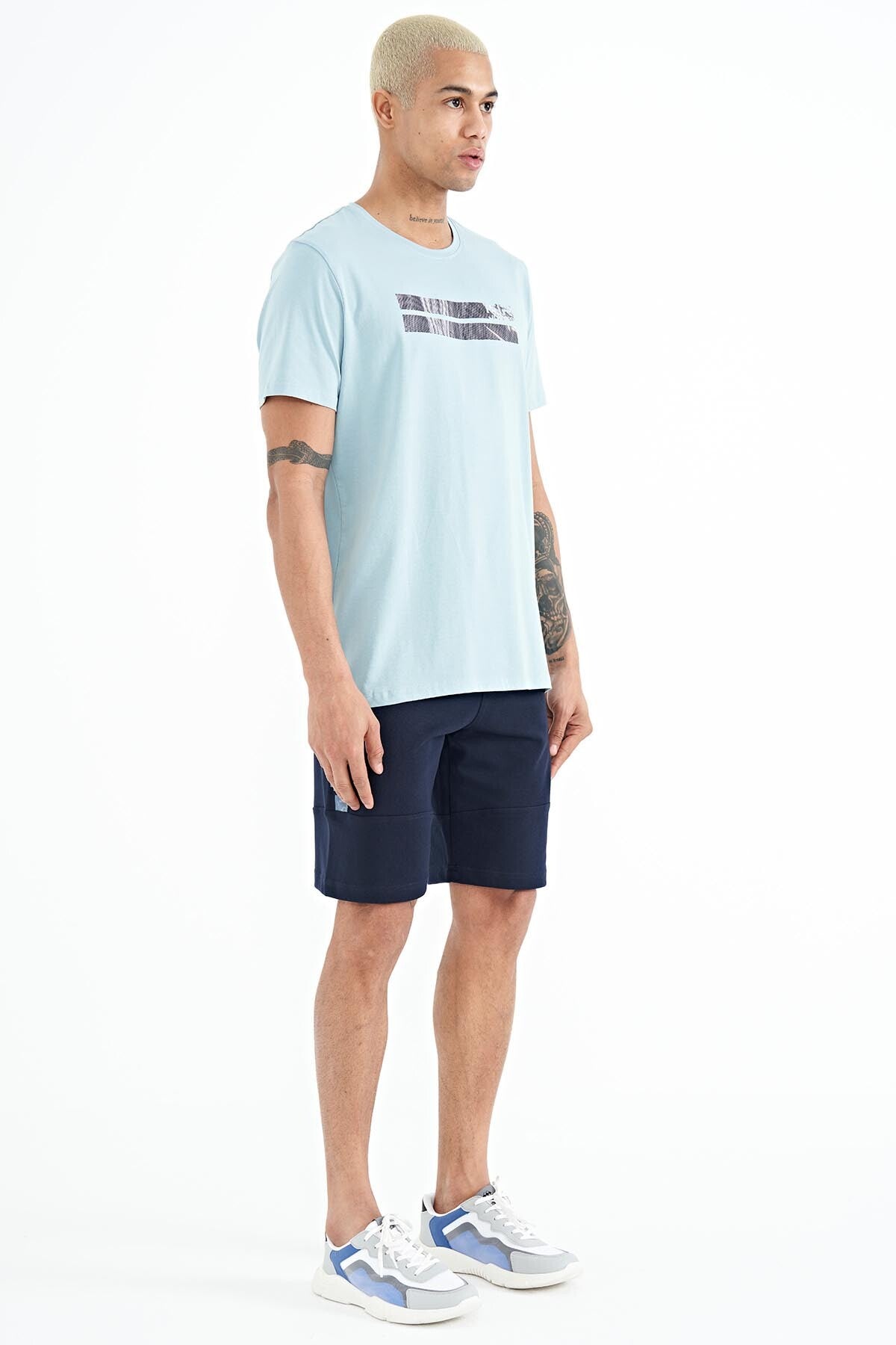Alec Indigo Standard Fit Men's Shorts - 81243