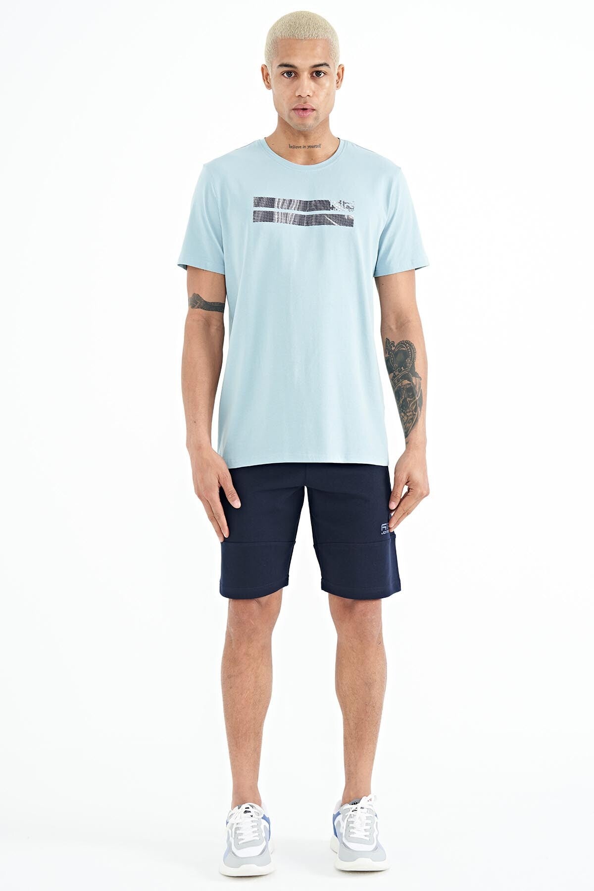 Alec Indigo Standard Fit Men's Shorts - 81243