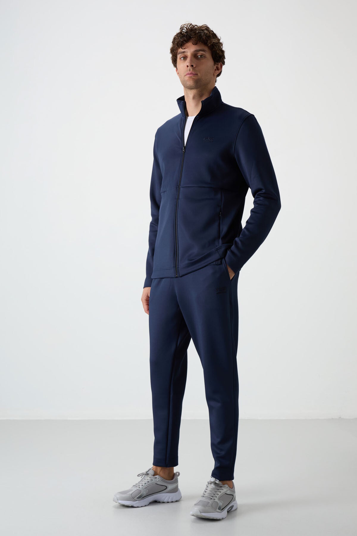 Indigo Bran Scuba Fabric Men's Tracksuit Set - 85199