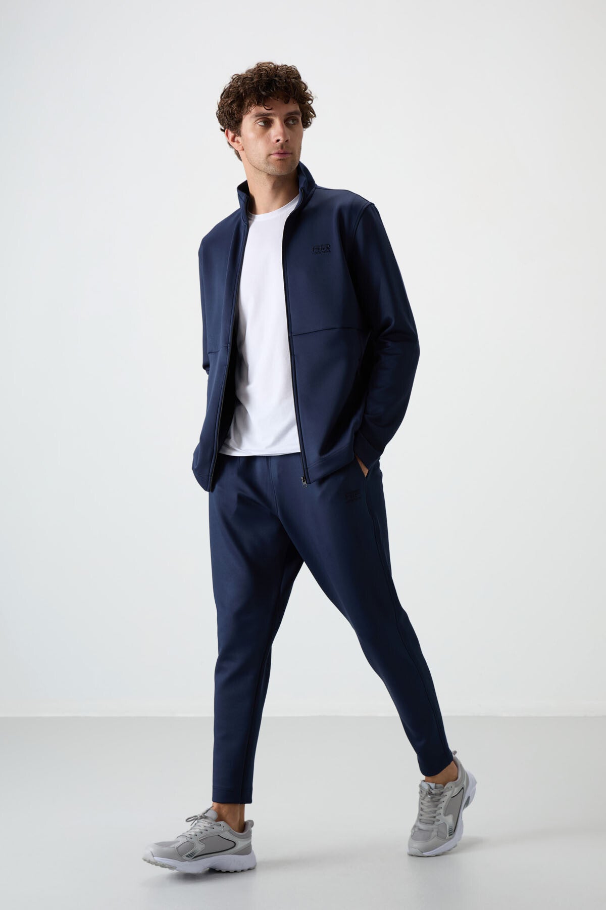 Indigo Bran Scuba Fabric Men's Tracksuit Set - 85199