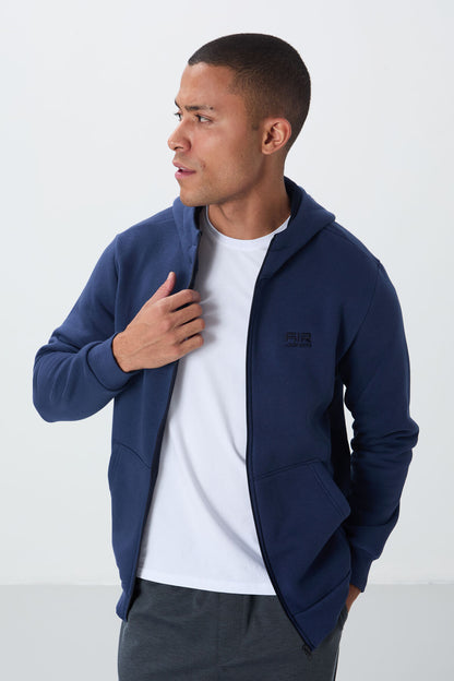 Hector Indigo Cardigan Men's Sweatshirt - 88139