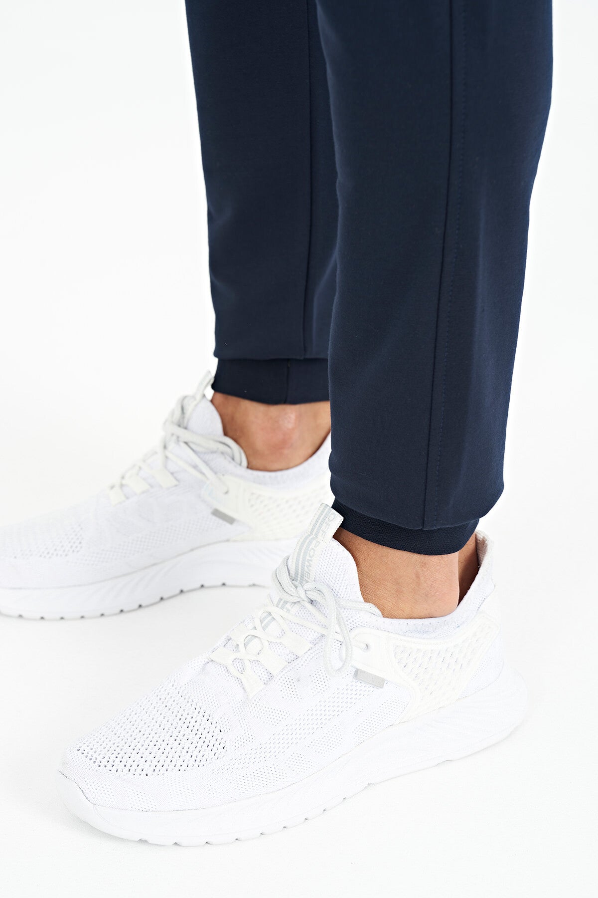 Indigo Hidden Knee Pocket Detailed Standard Fit Men's Jogger Tracksuit Bottom - 84958