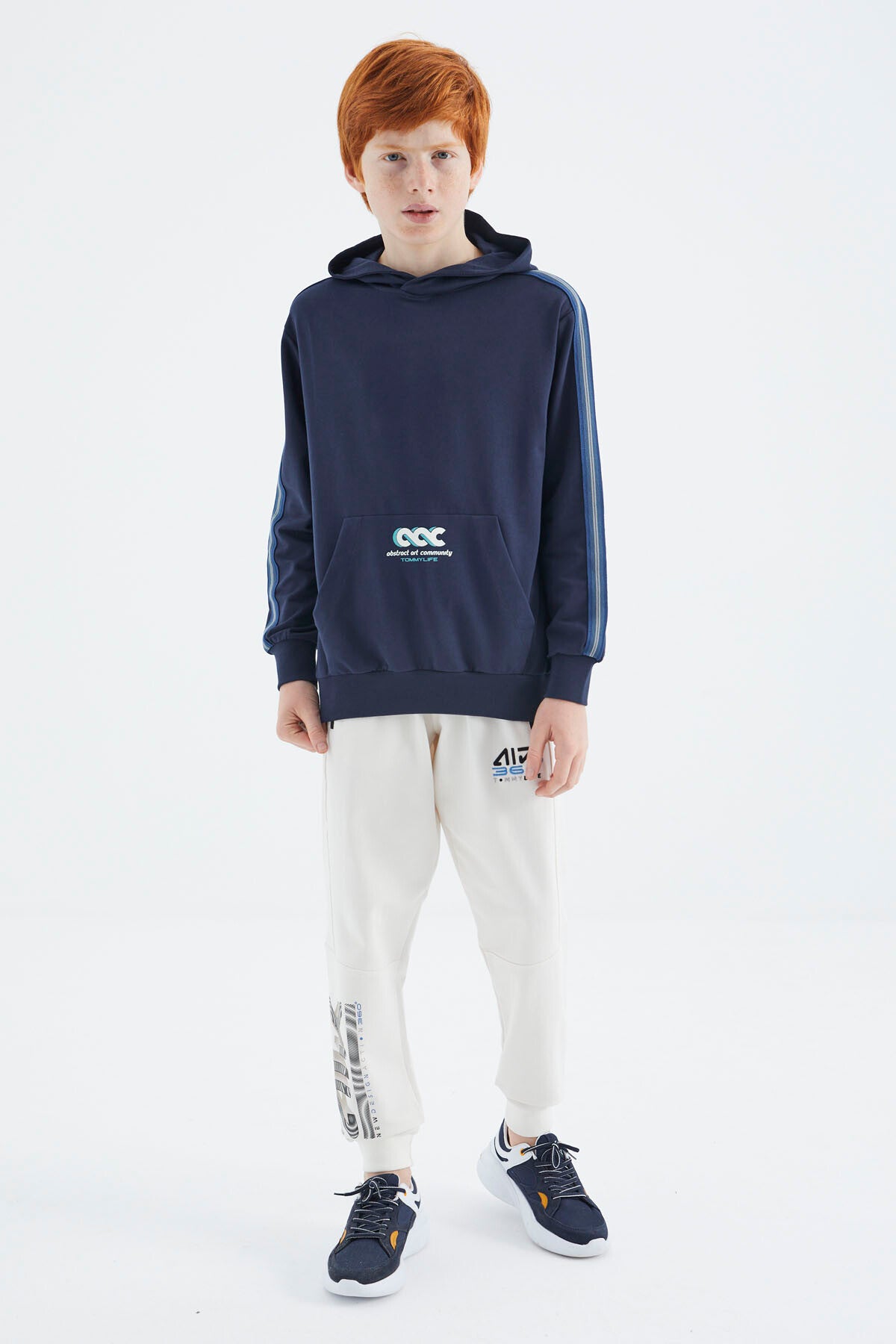 Indigo Kangaroo Pocket Boys' Sweatshirt - 11176