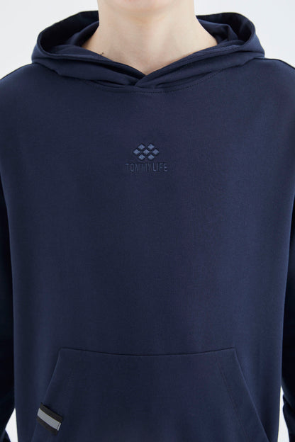 Indigo Hooded Boys' Sweatshirt - 11177