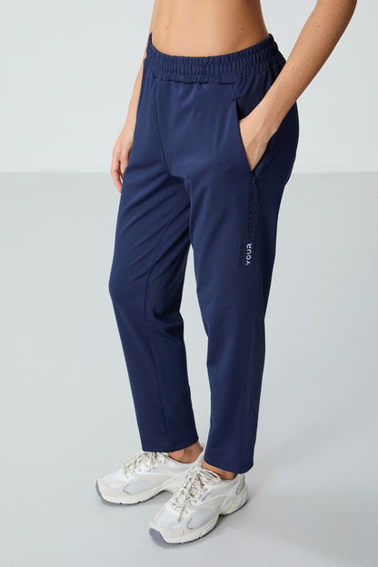 Indigo Hooded Hidden Pocket Detailed Standard Fit Women's Tracksuit Set - 95306