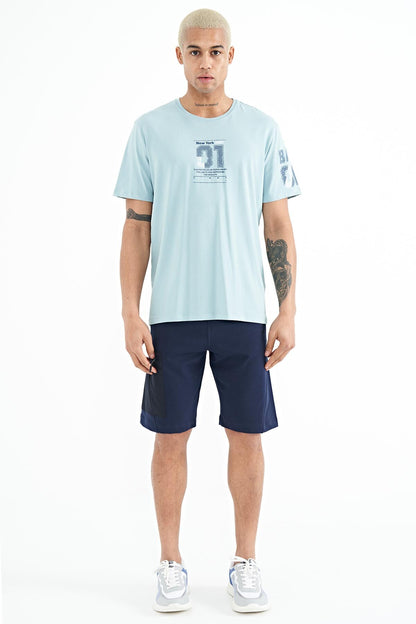 Indigo Cargo Pocket Detailed Laced Standard Fit Men's Shorts - 81258