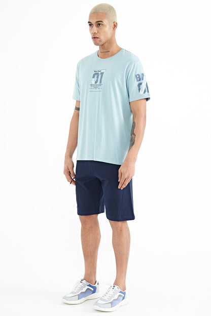 Indigo Cargo Pocket Detailed Laced Standard Fit Men's Shorts - 81258