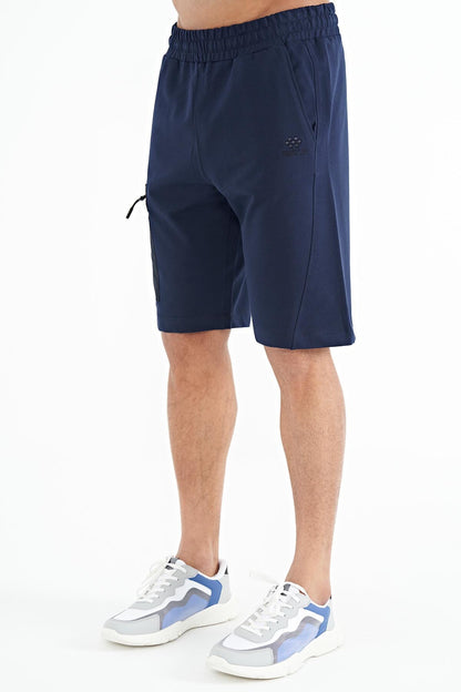 Indigo Cargo Pocket Detailed Laced Standard Fit Men's Shorts - 81258