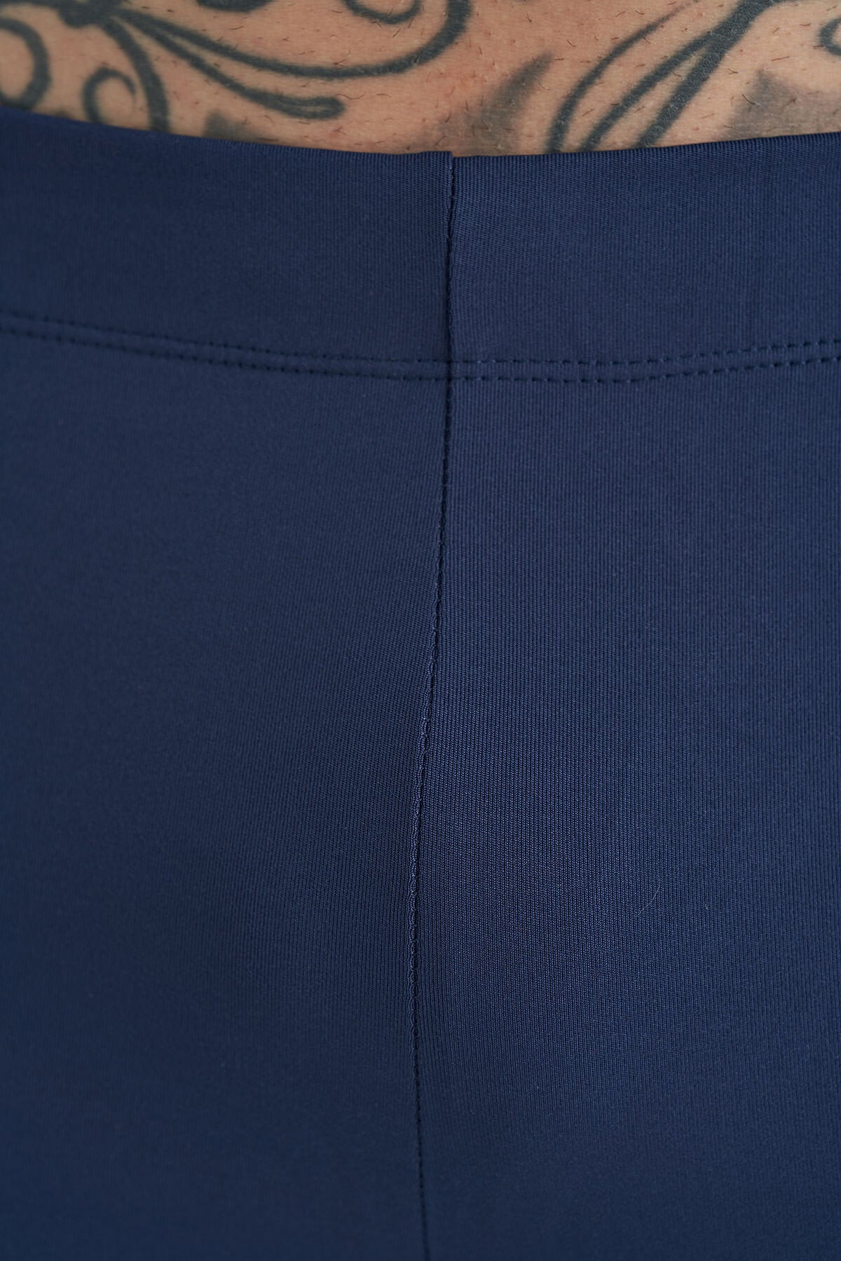 Indigo Logo Printed High Waist Slim Fit Active Sports Men's Tights - 84989