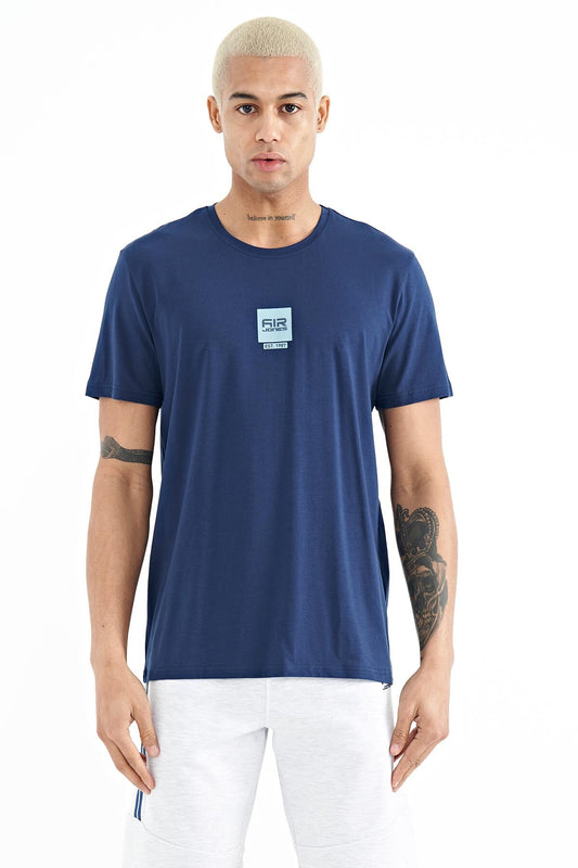 Bert Indigo Standard Fit Men's T-Shirt - 88210