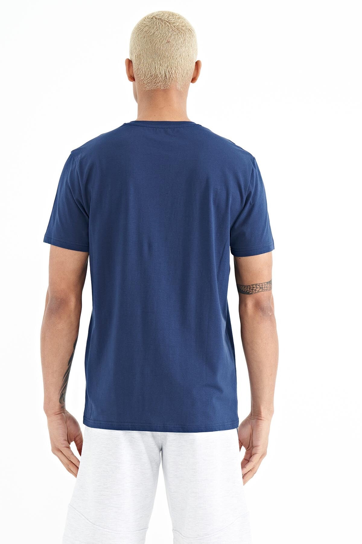 Bert Indigo Standard Fit Men's T-Shirt - 88210