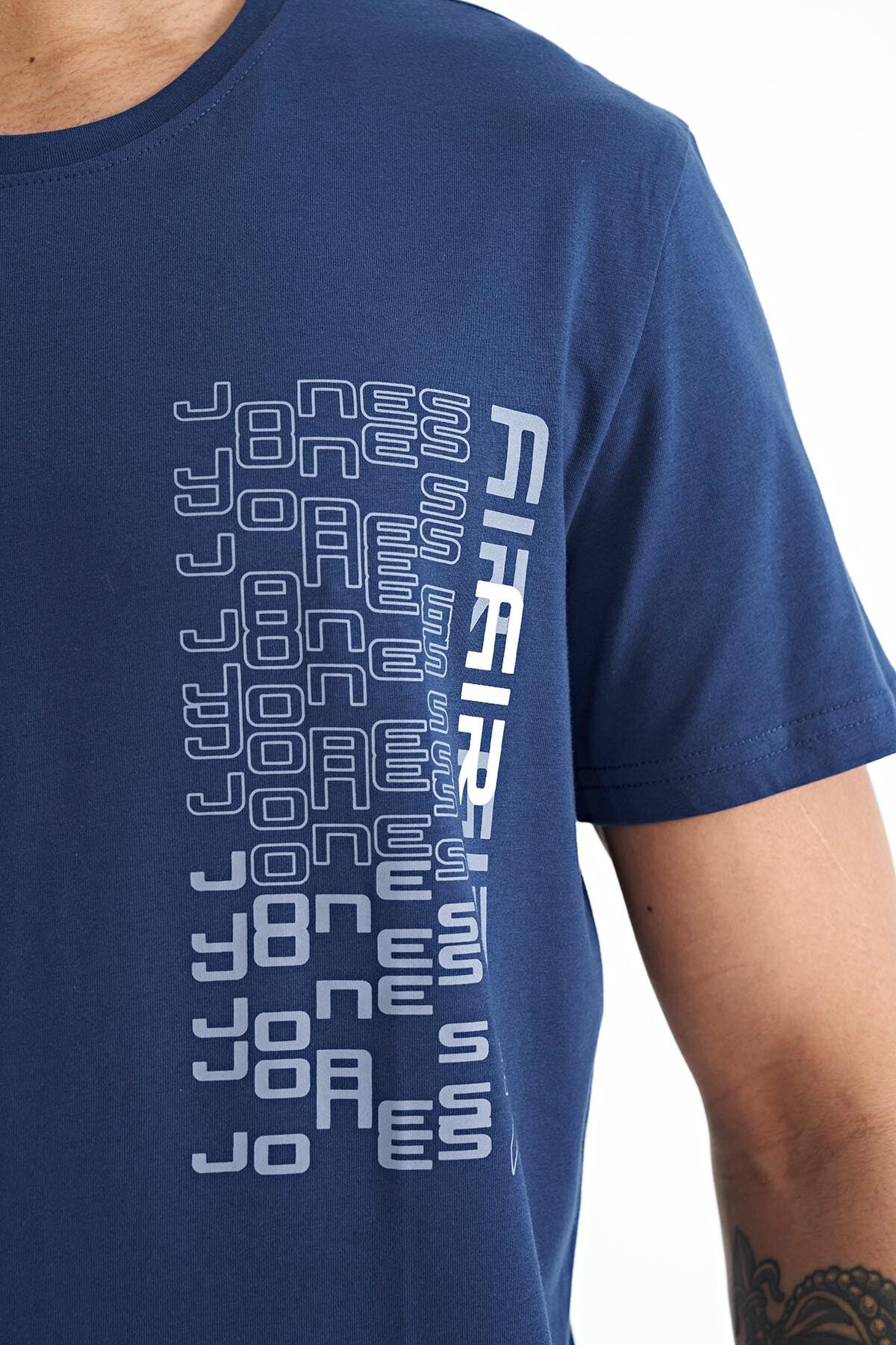 Indigo Blue Standard Fit Men's T-Shirt - 88208