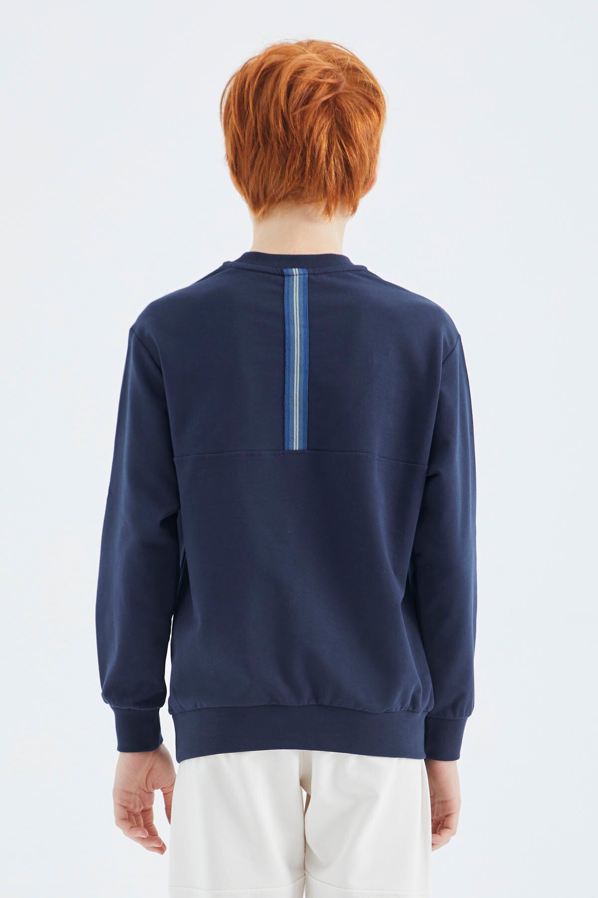 Indigo O Collar Boys' Sweatshirt - 11178
