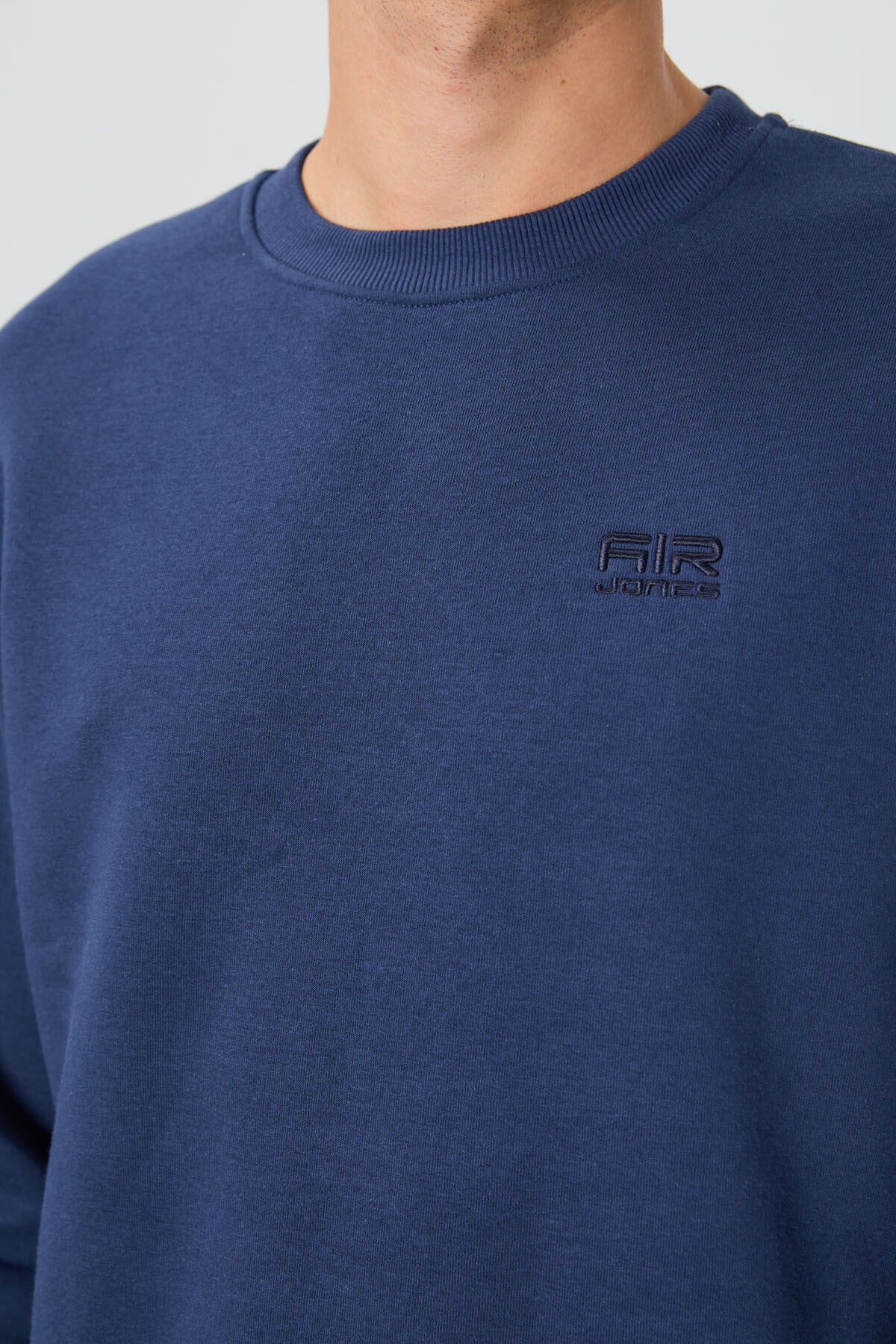 Omar Indigo Sherpa Lined Men's Sweatshirt - 88137