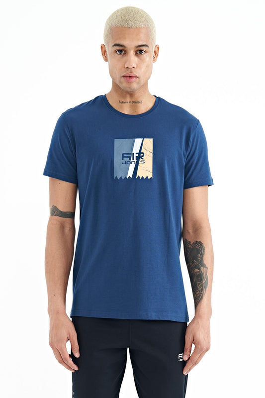 Frank Indigo Standard Fit Men's T-Shirt - 88219