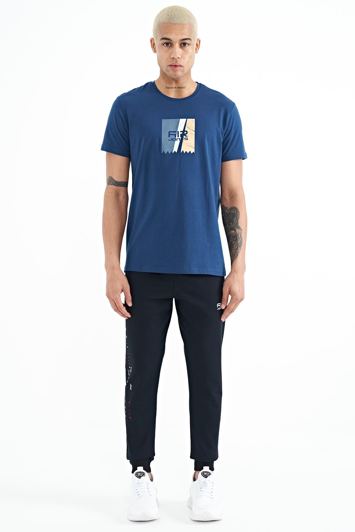 Frank Indigo Standard Fit Men's T-Shirt - 88219