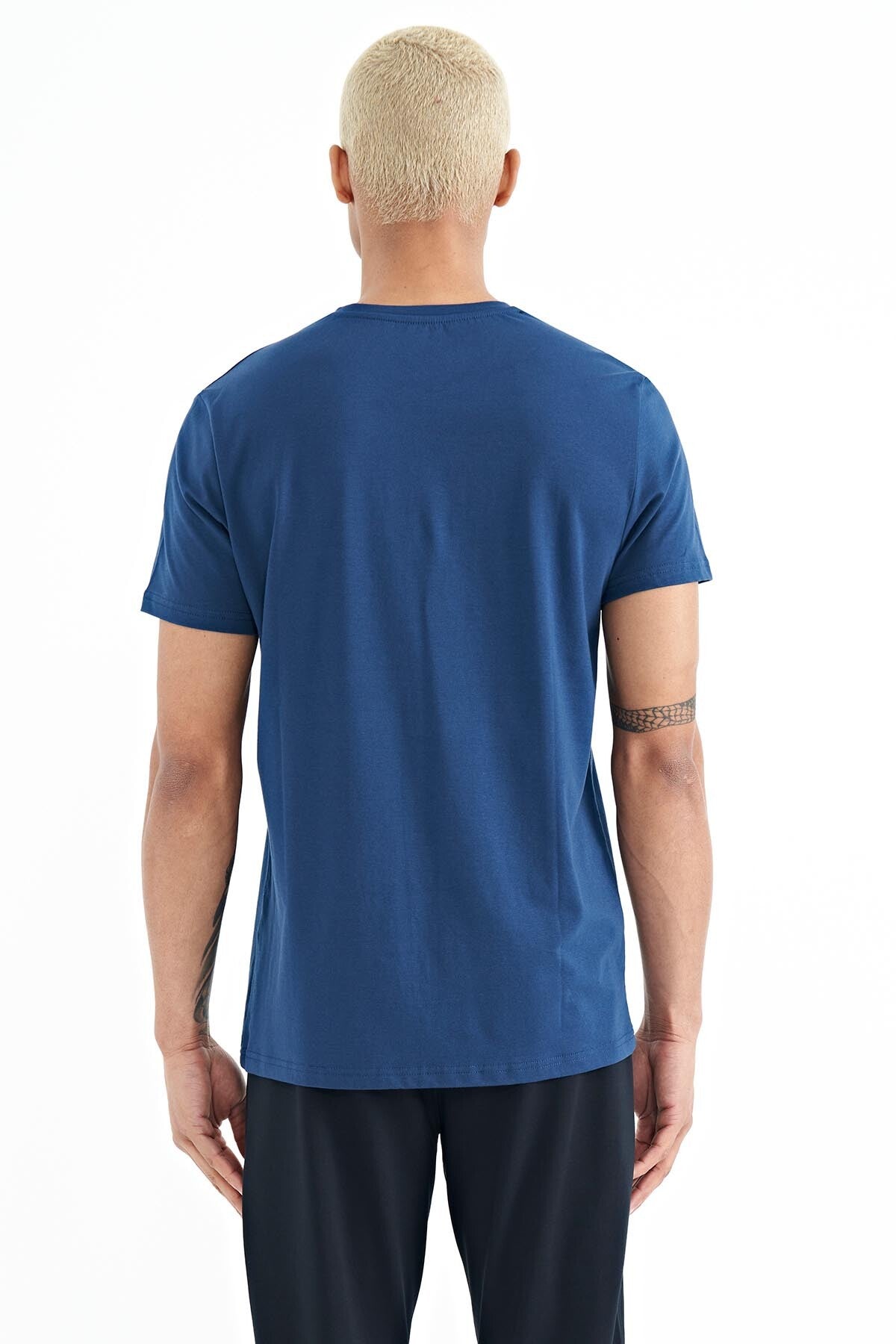 Frank Indigo Standard Fit Men's T-Shirt - 88219