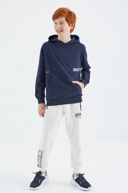 Indigo Standard Pattern Boys' Sweatshirt - 11179