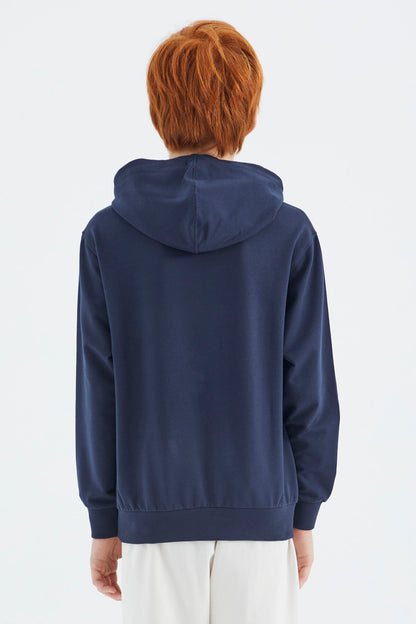 Indigo Standard Pattern Boys' Sweatshirt - 11179