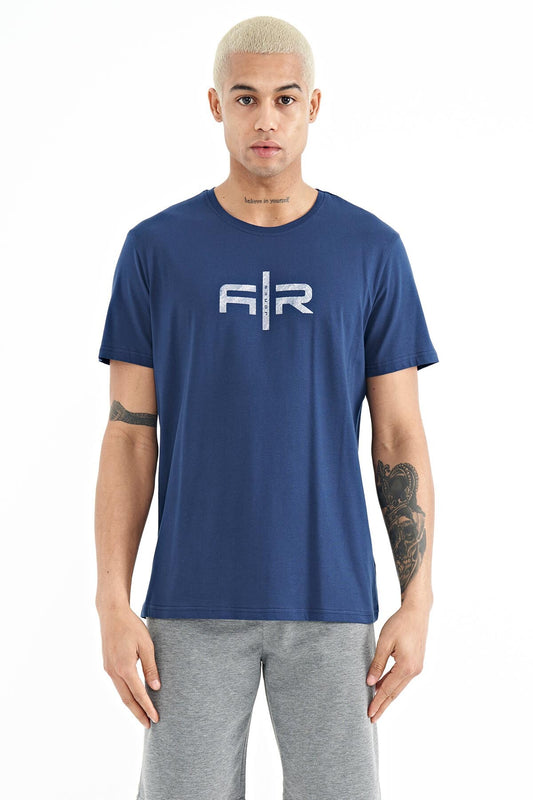 Boris Indigo Standard Fit Men's T-Shirt - 88206