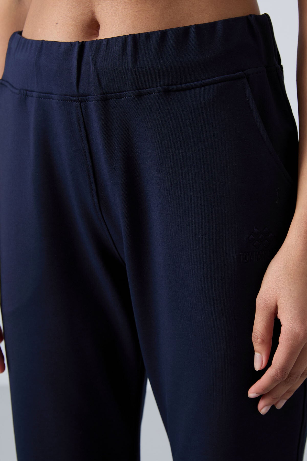Indigo High Waist Comfort Fit Classic Leg Women's Tracksuit Bottom - 94185