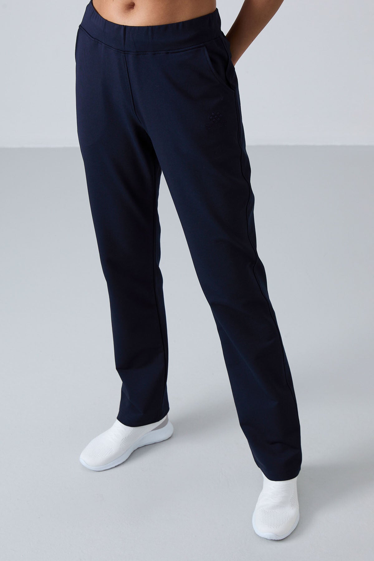 Indigo High Waist Comfort Fit Classic Leg Women's Tracksuit Bottom - 94185