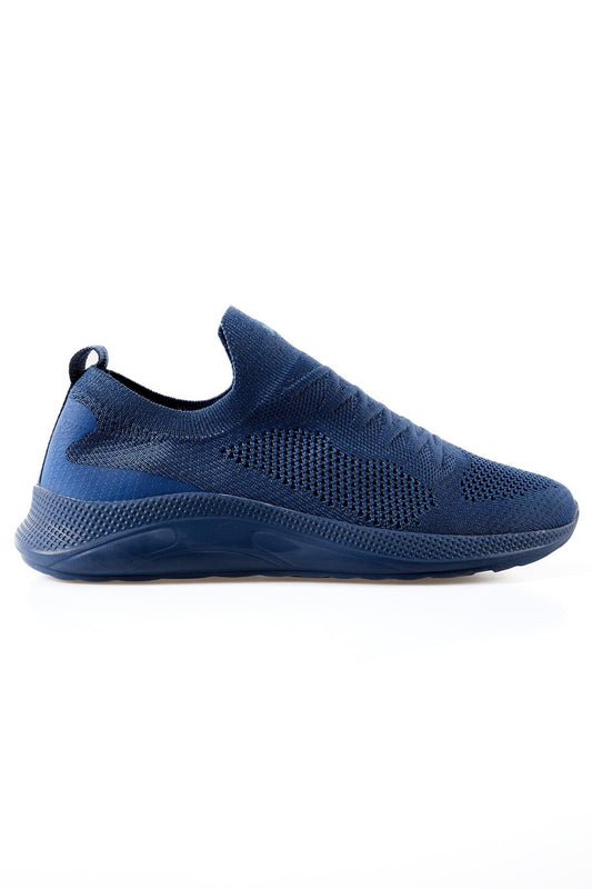 Indigo High Sole Fillet Laceless Light Flexible Women's Sports Shoes - 89207