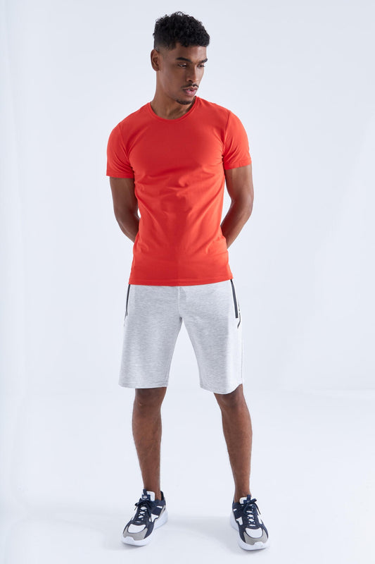 Black Zippered Detailed Standard Fit Men's Shorts - 81141