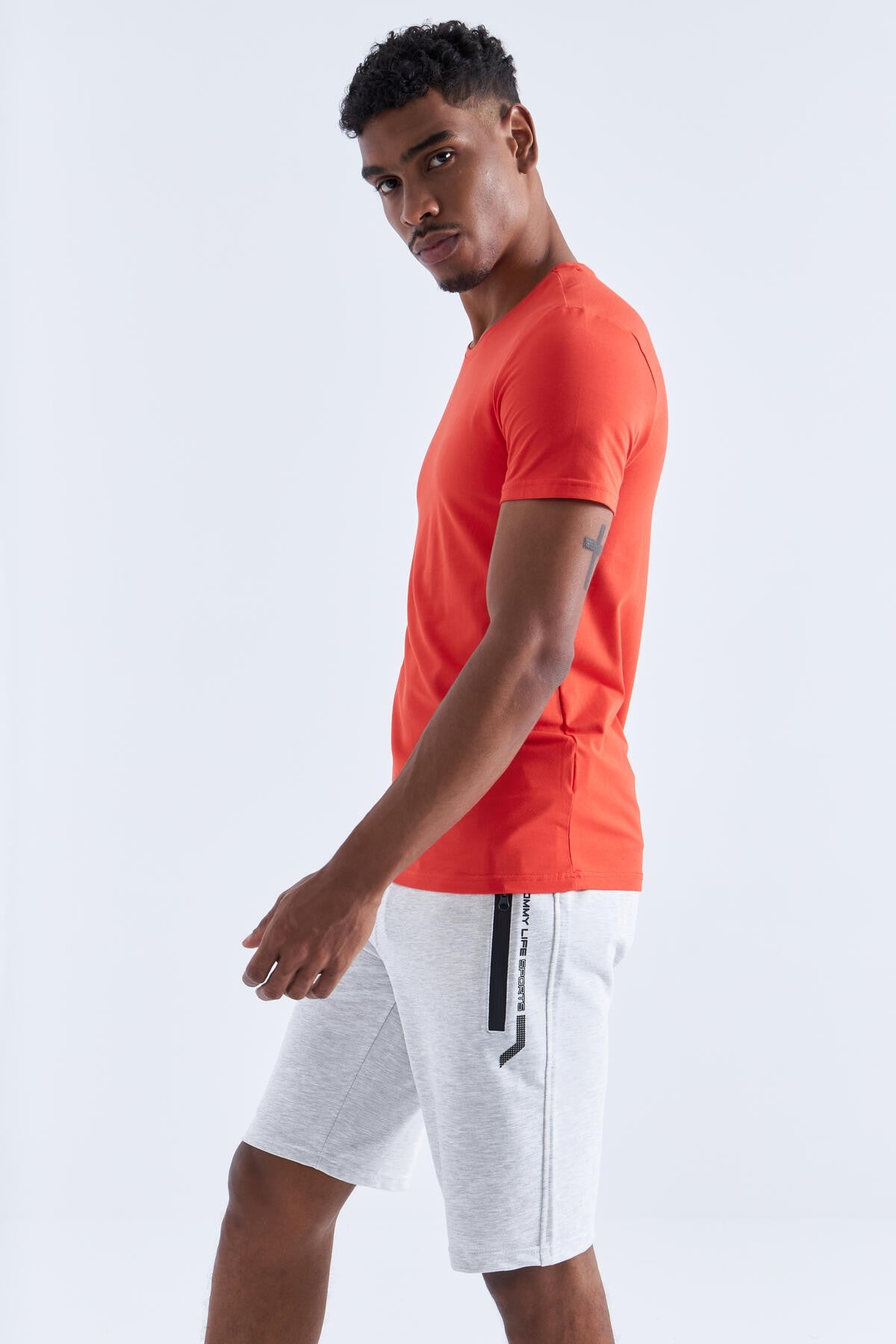 Black Zippered Detailed Standard Fit Men's Shorts - 81141