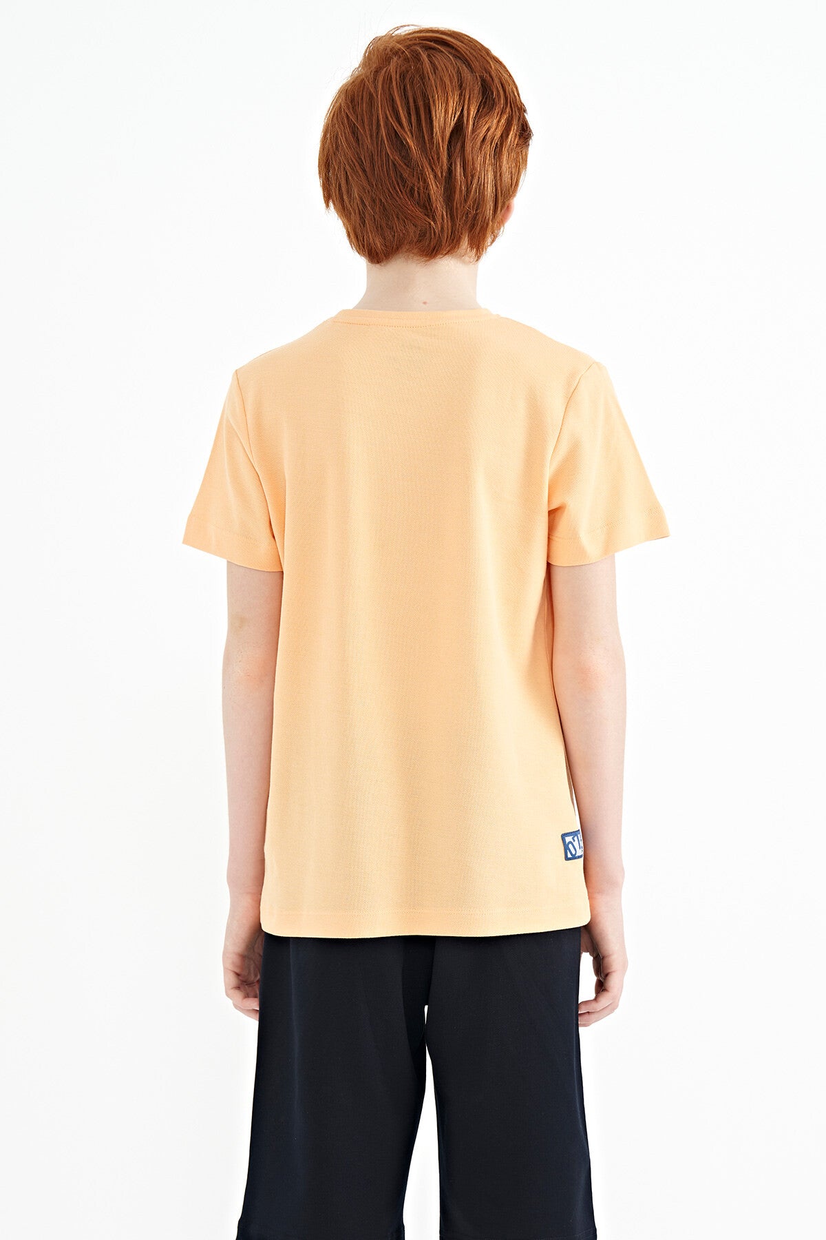Melon Inner Pocket Detailed O Collar Standard Fit Boys T-Shirt - 11120