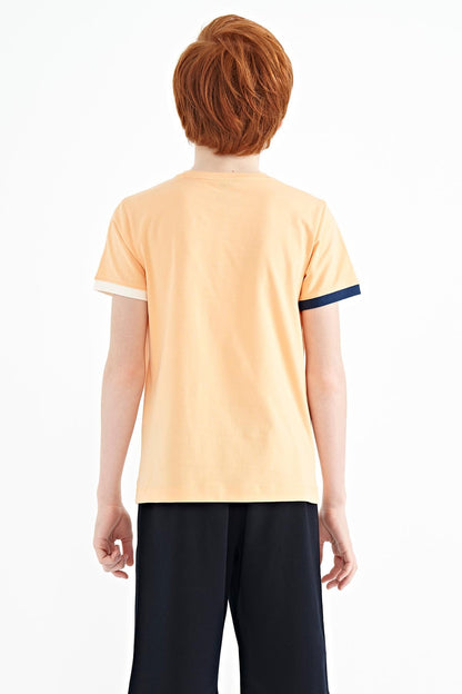 Melon Inside Print Standard Fit O Collar Boys Men's T-Shirt - 11105